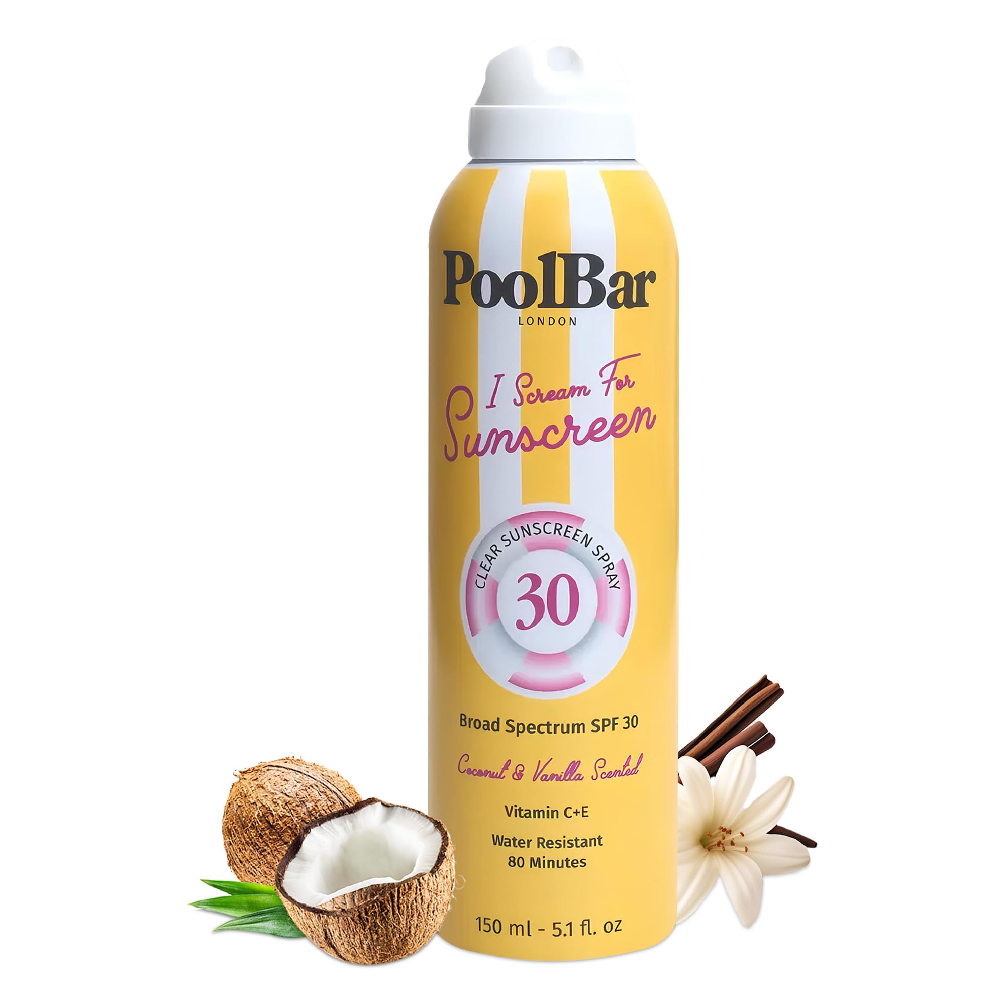Poolbar SPF 30 Sunscreen Spray, 5.1 oz