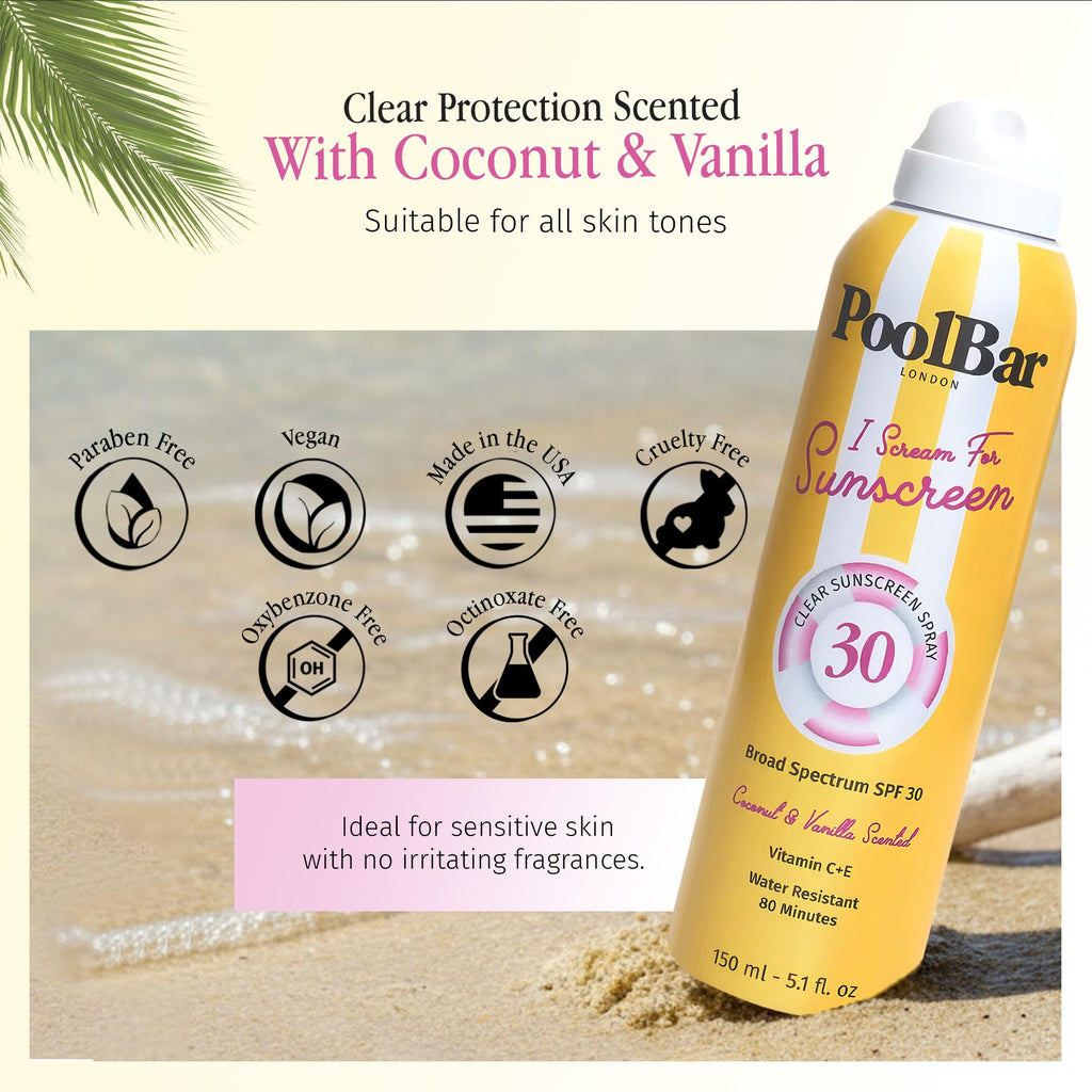 Poolbar SPF 30 Sunscreen Spray, 5.1 oz
