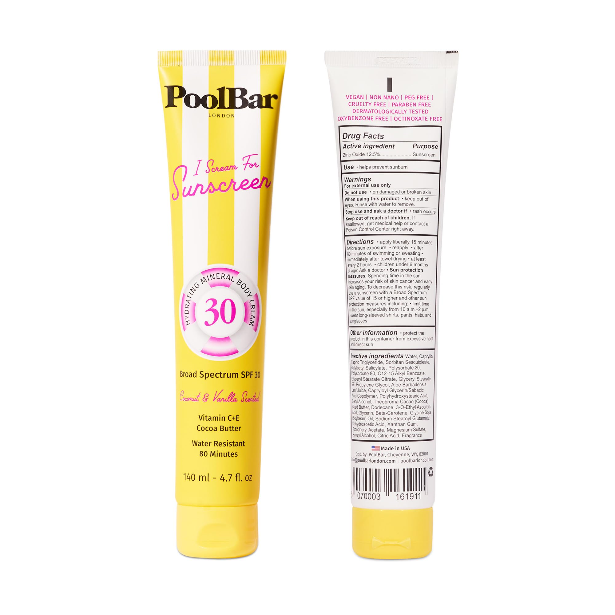 Poolbar SPF 50 Face Sunscreen Cream, 1.7 oz