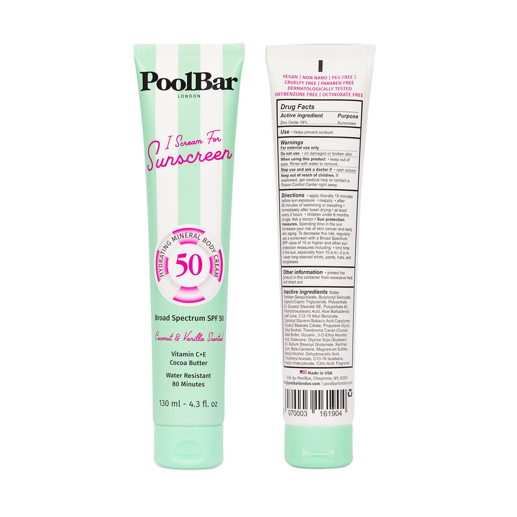 Poolbar SPF 30 Sunscreen Cream, 4.7 Ounces