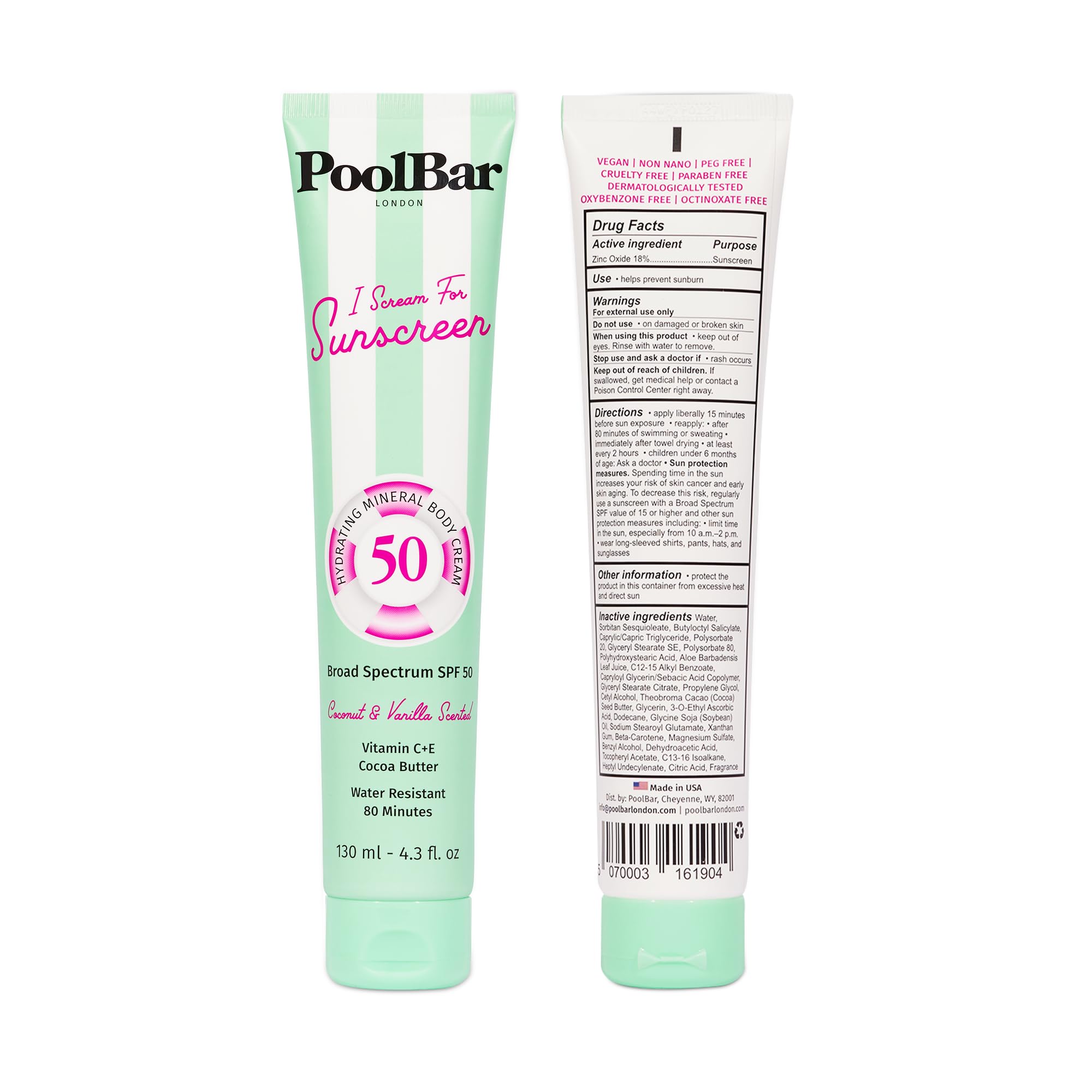 Poolbar SPF 30 Sunscreen Cream, 4.7 Ounces