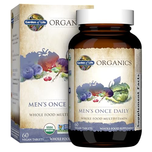 Garden of Life mykind Organics Men's Once Daily Multivitamin, 60 Vegan Tablets