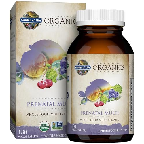 Garden of Life Organics Mykind Prenatal Multivitamin, 180 Tablets