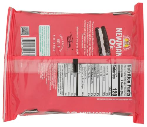 Newman's Own Original Chocolate Sandwich Cookies, Case of 8, 13 Ounce Packages