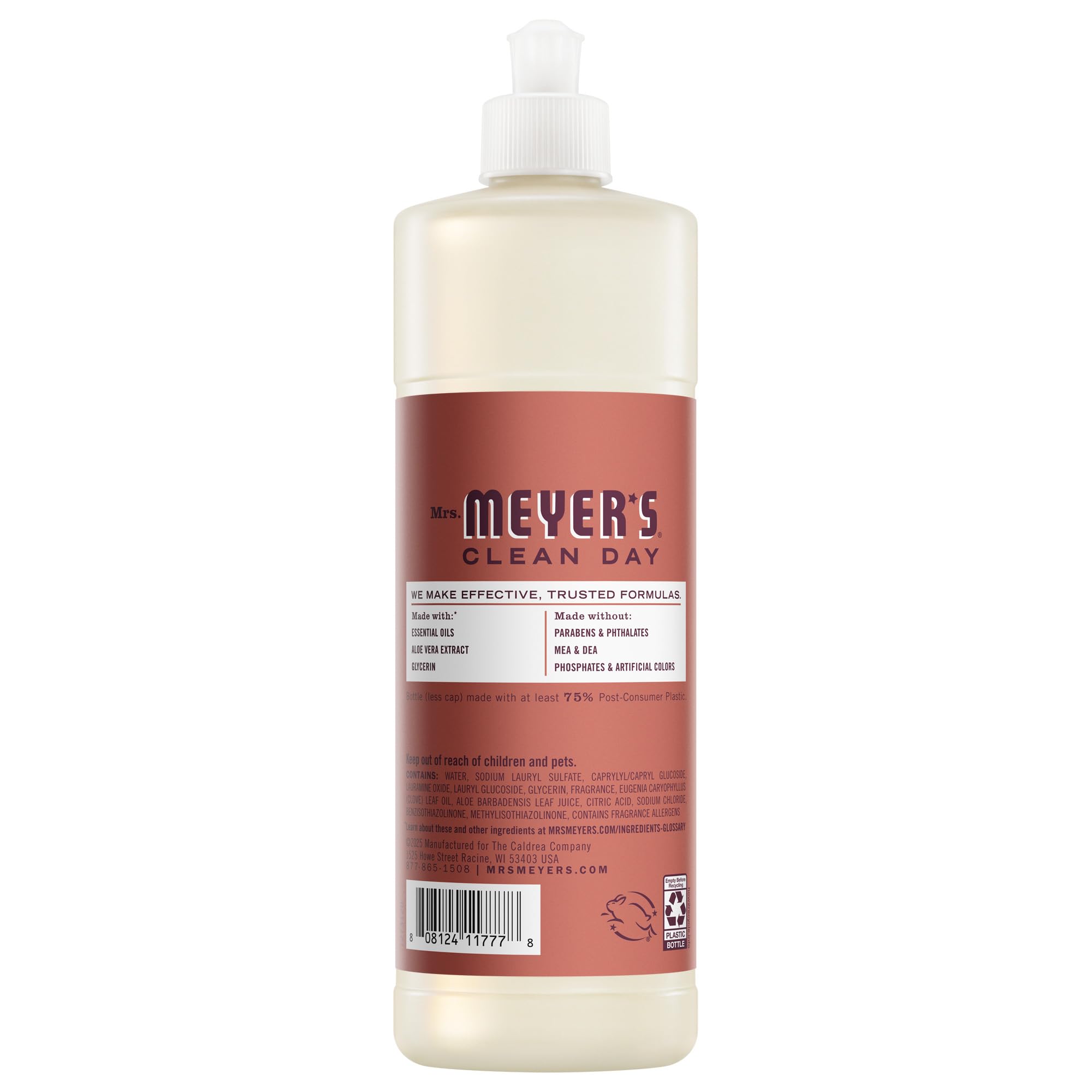 Mrs. Meyer's Clean Day Fall Leaves Liquid Dish Soap, Case of 6, 16 fl oz