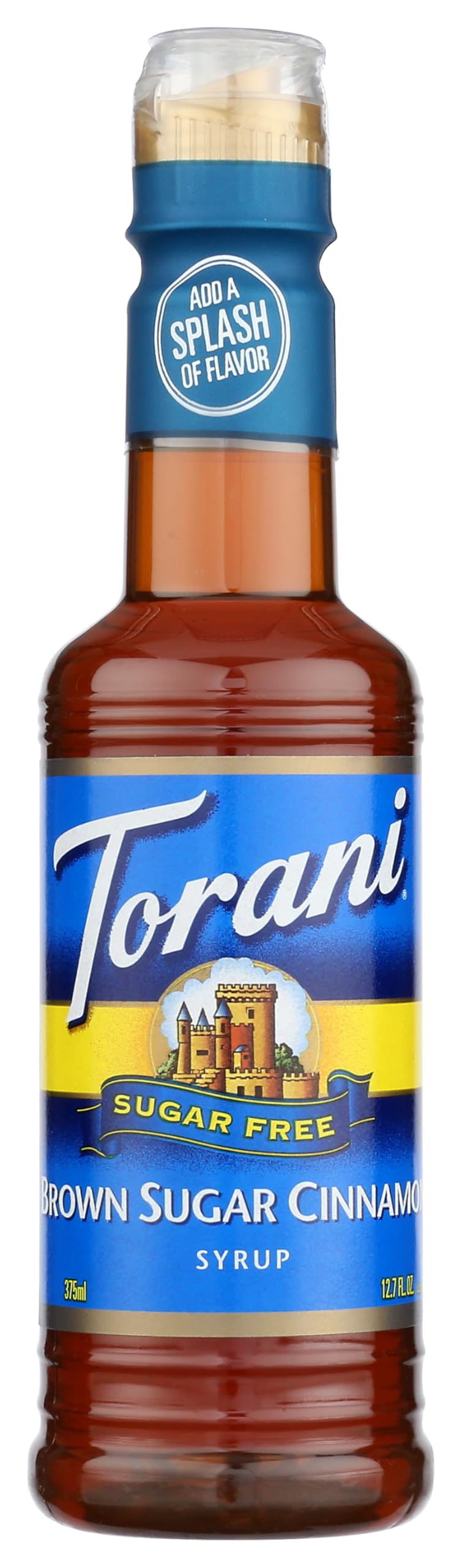 Torani Sugar Free Brown Sugar Cinnamon Coffee Syrup, Case of 4, 12.7 Fluid Ounces