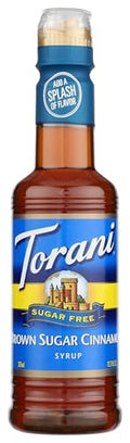 Torani Sugar Free Brown Sugar Cinnamon Coffee Syrup, Case of 4, 12.7 Fluid Ounces