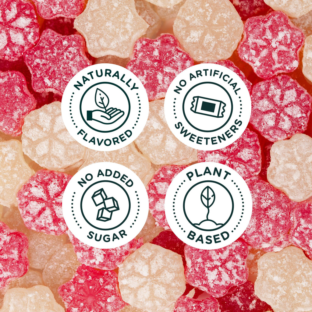SmartSweets Sour Snowflakes Candy, 1.8 oz, Case of 14