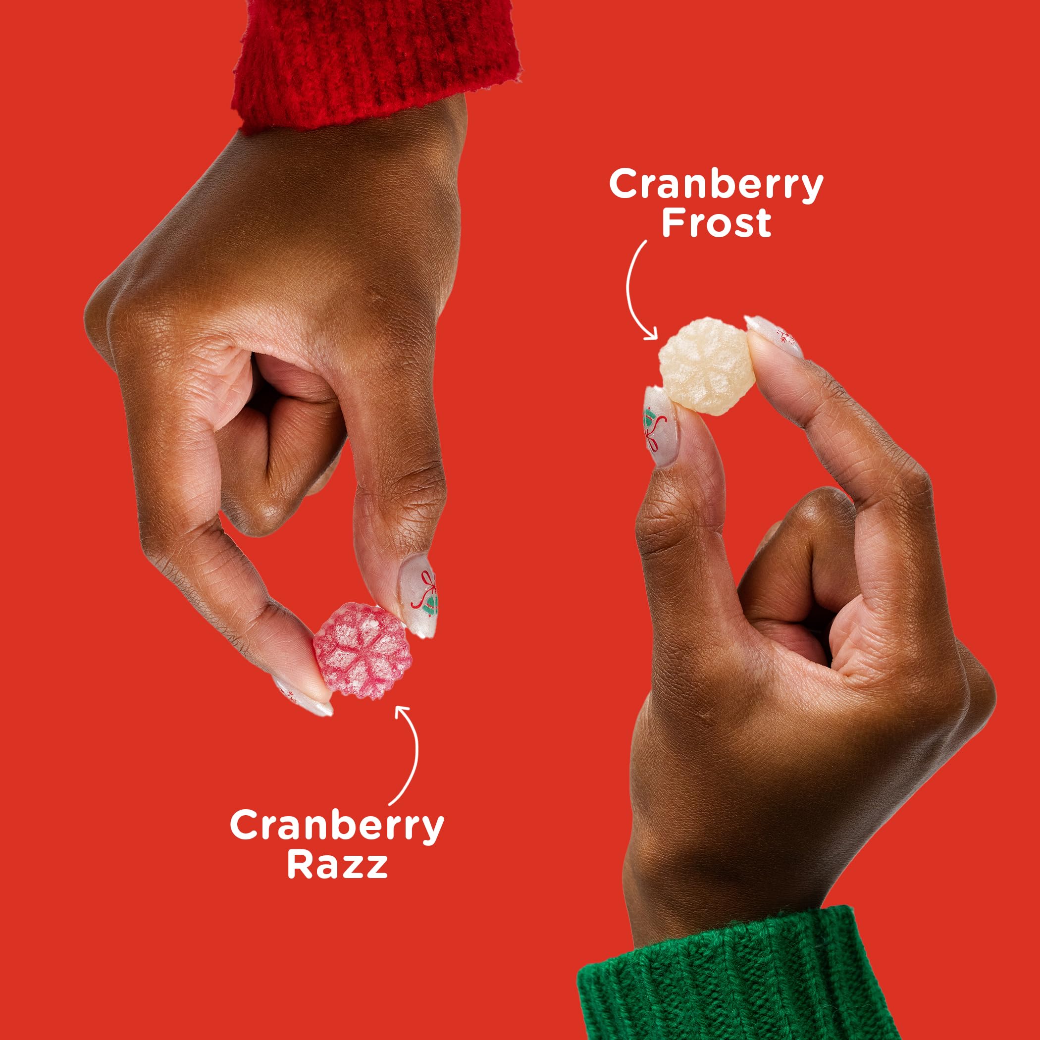 SmartSweets Sour Snowflakes Candy, 1.8 oz, Case of 14
