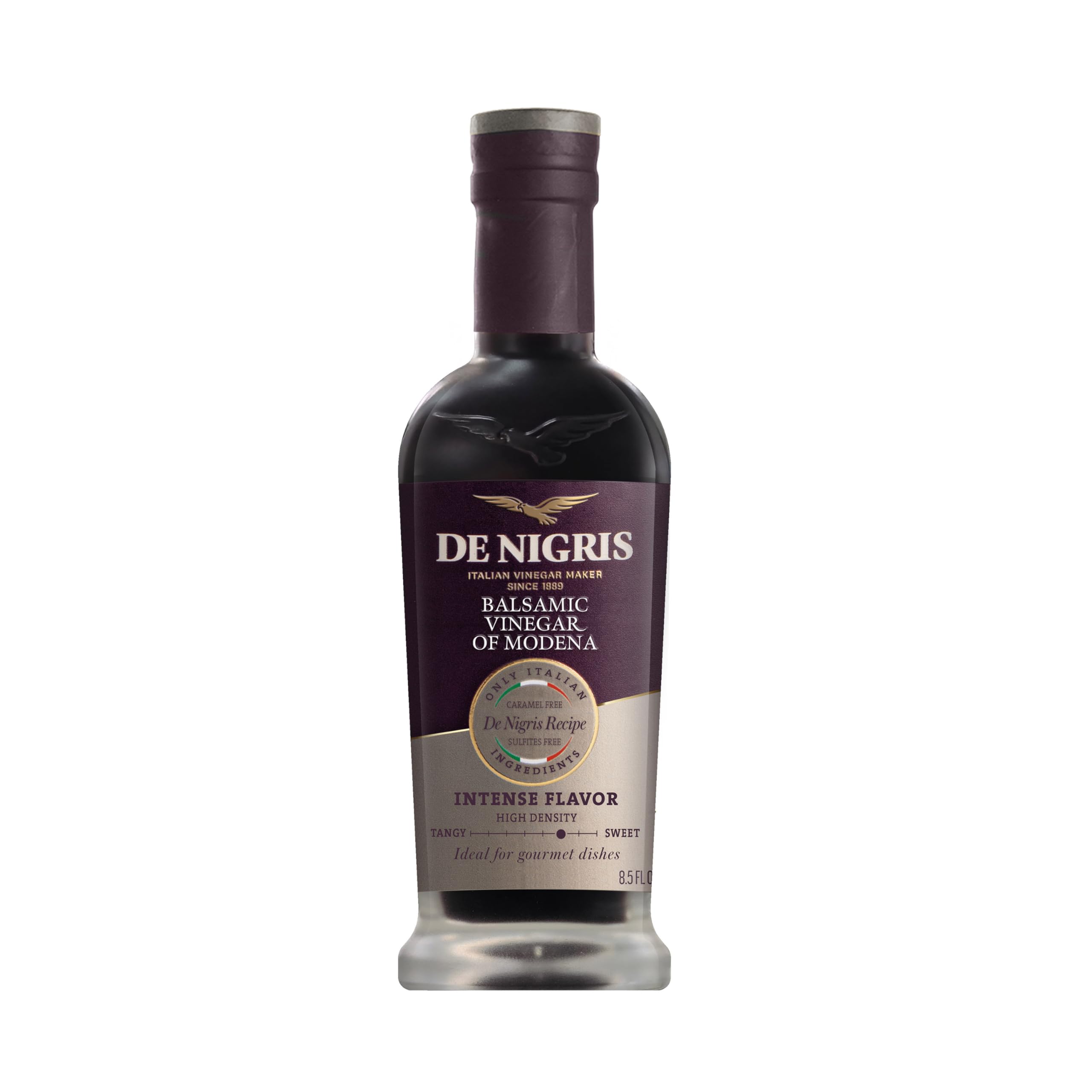 De Nigris Platinum Eagle Balsamic Vinegar of Modena, Case of 6, 8.5 Fluid Ounce