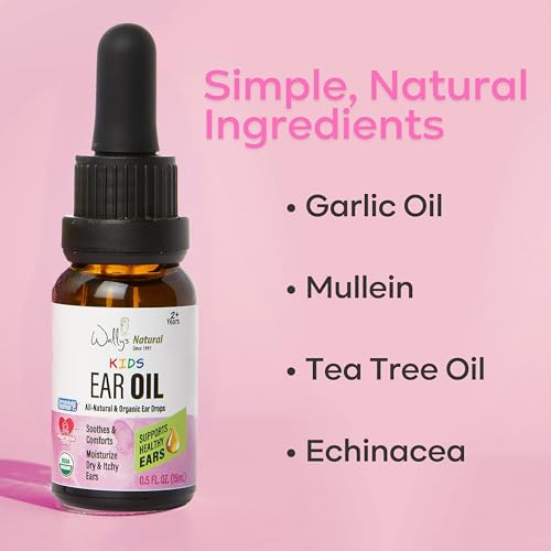 Wally's Natural Kid's Soothing Ear Oil with Olive Oil and Lavender, 0.5 fl oz