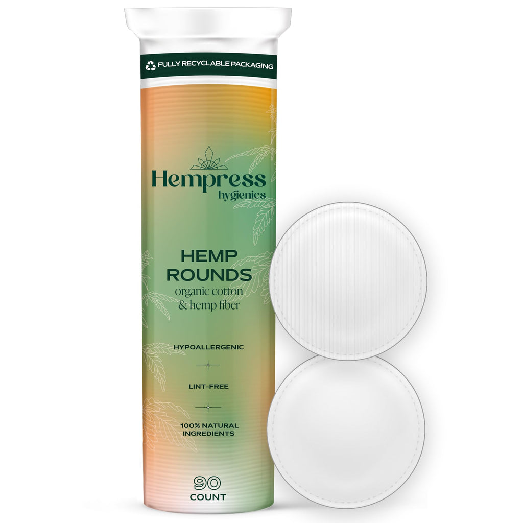 Hempress Hygienics Hemp Rounds, 90 Count