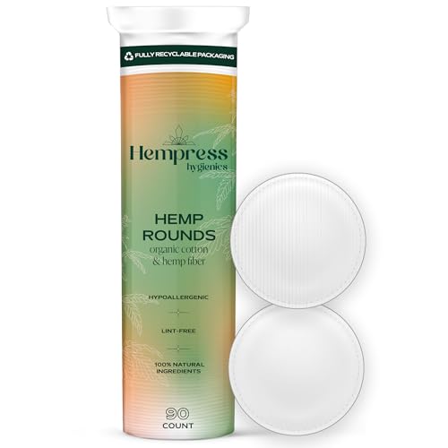 Hempress Hygienics Hemp Rounds, 90 Count