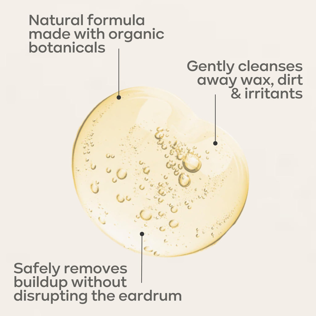 Wally's Natural Adult Ear Cleansing Scrub with Soft-Tipped Scrubber, 2 fl oz