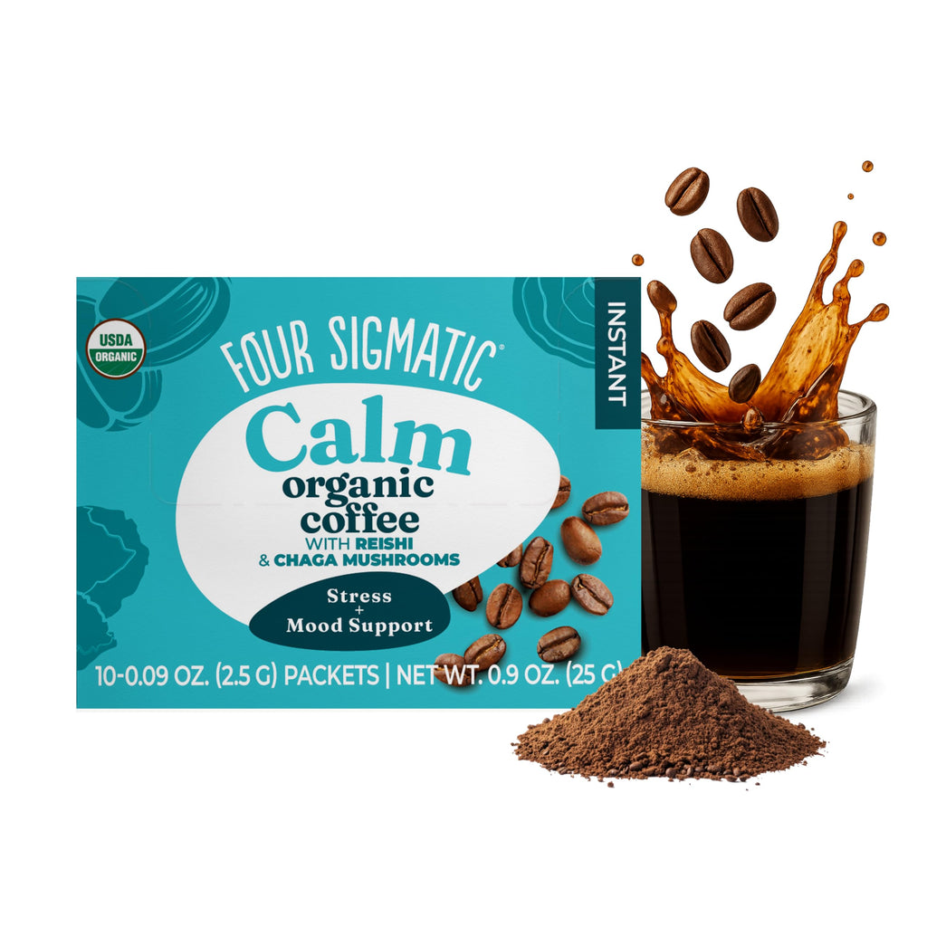 Four Sigmatic Organic Calm Instant Coffee, 10 Count