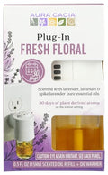 Aura Cacia Fresh Floral Plug-In Oil Warmer and Refill, 0.5 Fl Oz