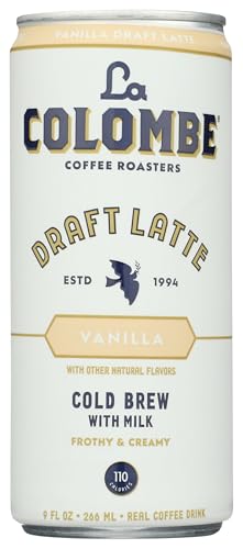La Colombe Vanilla Draft Latte Coffee, Case of 12, 9 Fluid Ounce
