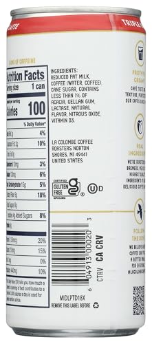 La Colombe Triple Draft Latte, Case of 12, 9 Fluid Ounce Cans