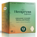 Hempress Hygienics Regular Pads with Organic Cover, 12 Count