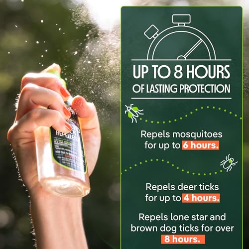Murphy's Naturals Lemon Eucalyptus Oil Mosquito and Tick Repellent Spray, Case of 6, 4 Fluid Ounce