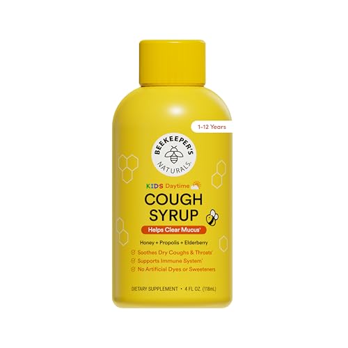 Beekeeper's Naturals Kids Propolis Cough Syrup, 4 Fl Oz