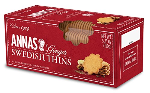Anna's Original Ginger Thins Cookies, Case of 12, 5.3 oz