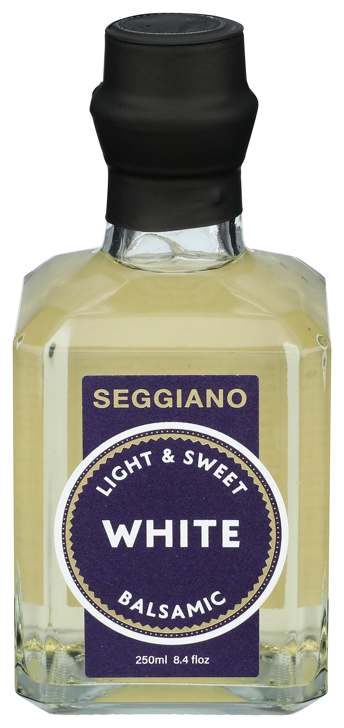 Seggiano White Balsamic Vinegar, 8.4 Fluid Ounce Bottles, Case of 6