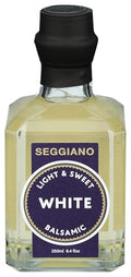 Seggiano White Balsamic Vinegar, 8.4 Fluid Ounce Bottles, Case of 6