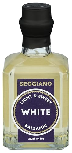 Seggiano White Balsamic Vinegar, 8.4 Fluid Ounce Bottles, Case of 6