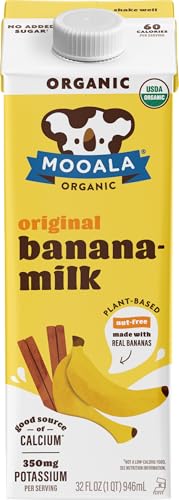 Mooala Organic Original Banana Milk, Case of 6, 32 Fluid Ounce