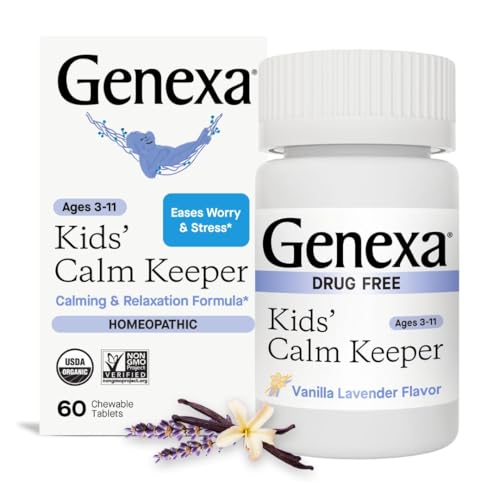 Genexa Children's Calm Keeper Stress Relief Chewable Tablets, 60 Count
