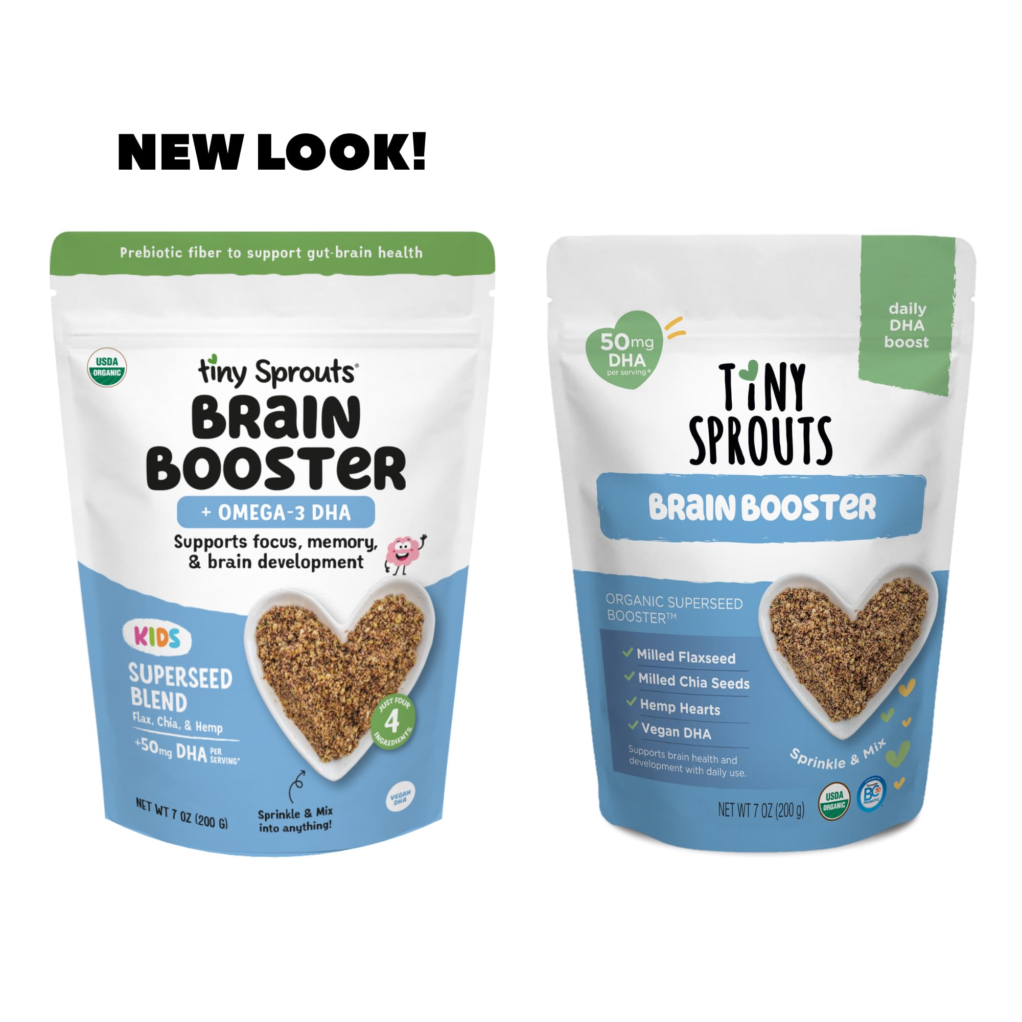 Tiny Sprouts Organic Brain Booster Omega-3 DHA, 7 Ounce