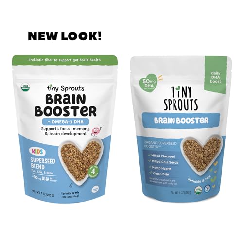 Tiny Sprouts Organic Brain Booster Omega-3 DHA, 7 Ounce
