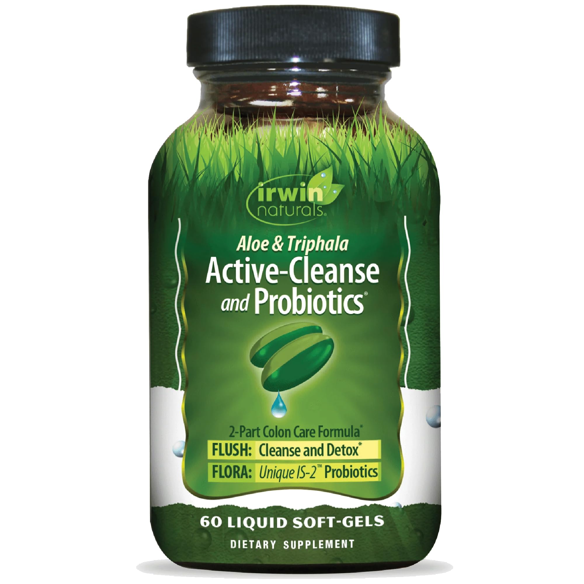 Irwin Naturals Aloe and Triphala Active Cleanse with Probiotics, 60 Liquid Soft-Gels