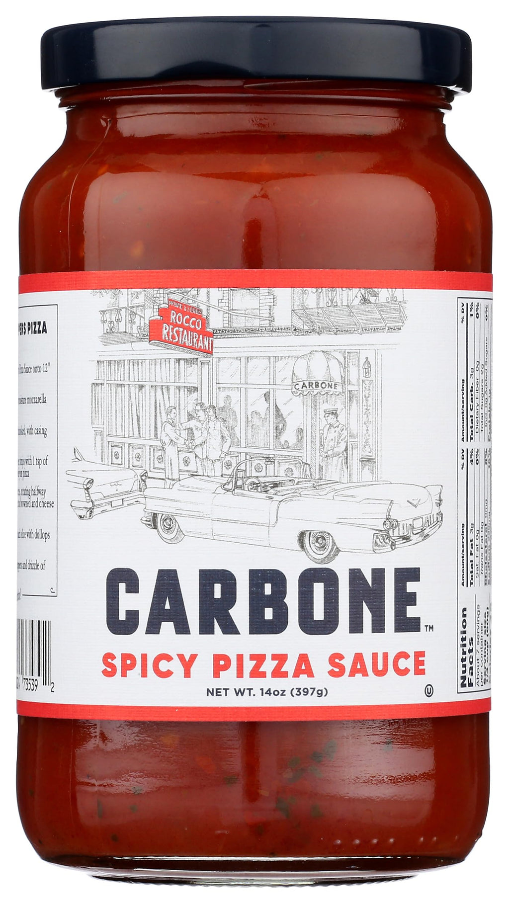 Carbone Spicy Pizza Sauce, Case of 6, 14 Ounce Jars