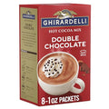 Ghirardelli Double Chocolate Hot Cocoa Mix, Case of 8, 8 Ounce Cartons