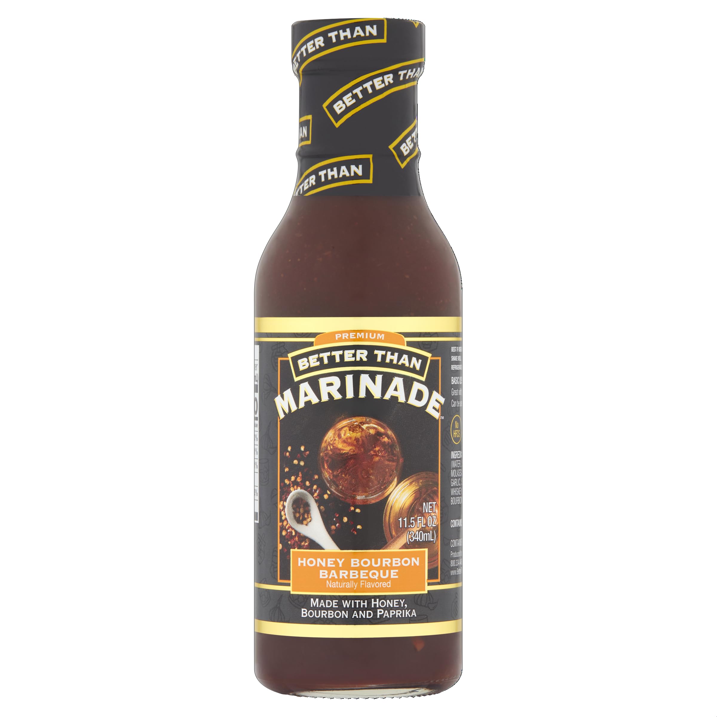 Better Than Marinade Honey Bourbon Barbeque Marinade, Case of 6, 11.5 fl oz
