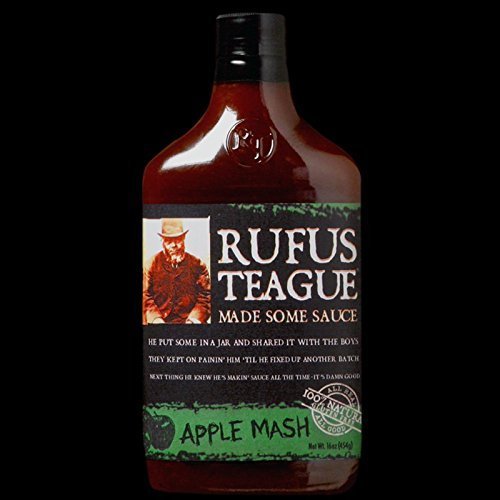 Rufus Teague Smoky Apple Barbecue Sauce, Case of 6, 16 Ounce Bottles