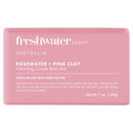 Freshwater Farm Australia Rosewater Pink Clay Body Bar, Case of 8, 7 Ounces Each