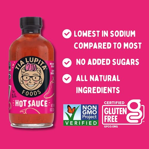 Tia Lupita Hot Sauce, Case of 6, 8 Ounces Each