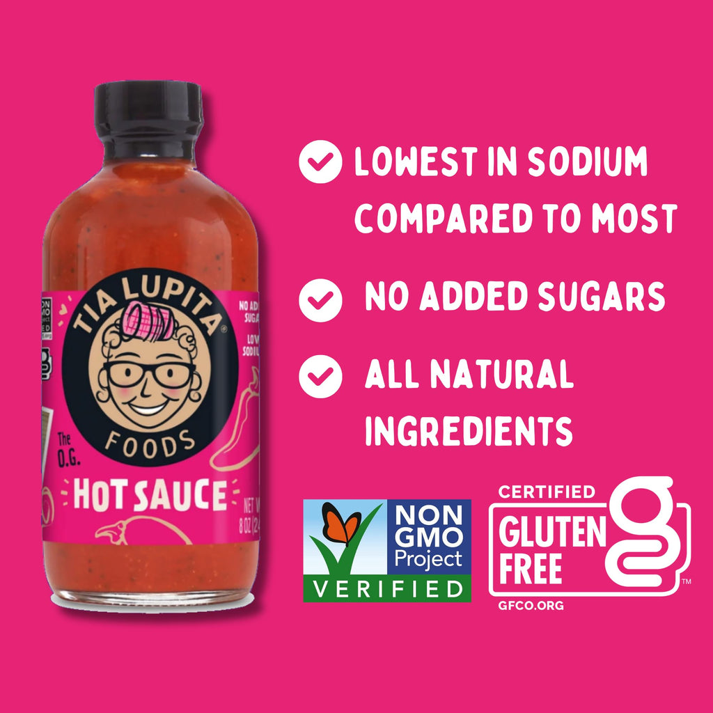 Tia Lupita Hot Sauce, Case of 6, 8 Ounces Each