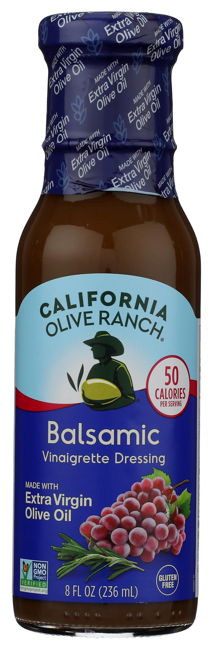 California Olive Ranch Balsamic Vinaigrette Salad Dressing, Case of 6, 8 Fluid Ounces Each