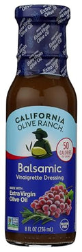 California Olive Ranch Balsamic Vinaigrette Salad Dressing, Case of 6, 8 Fluid Ounces Each