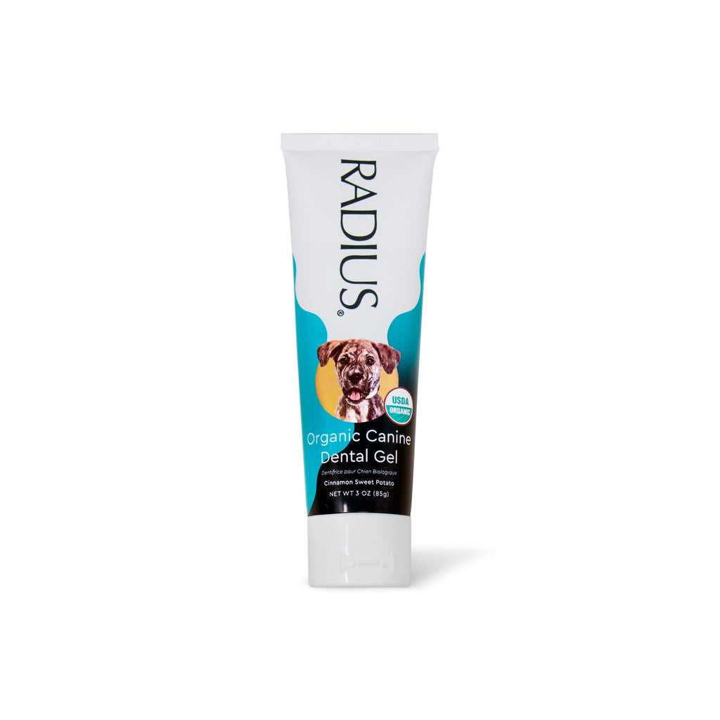 RADIUS USDA Organic Canine Toothpaste, Sweet Potato Cinnamon Flavor, 3 Ounce