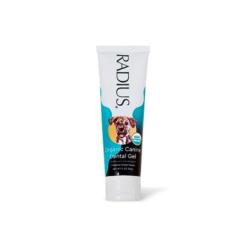 RADIUS USDA Organic Canine Toothpaste, Sweet Potato Cinnamon Flavor, 3 Ounce