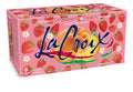 LaCroix Strawberry Peach Sparkling Water, Case of 3, 8 Pack, 12 Fluid Ounce Cans