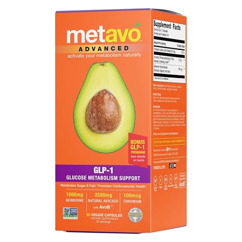 Metavo Glucose Metabolism Supplement, 90 Count