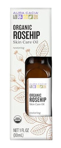 Aura Cacia Organic Rosehip Skin Care Oil, 1 fl oz