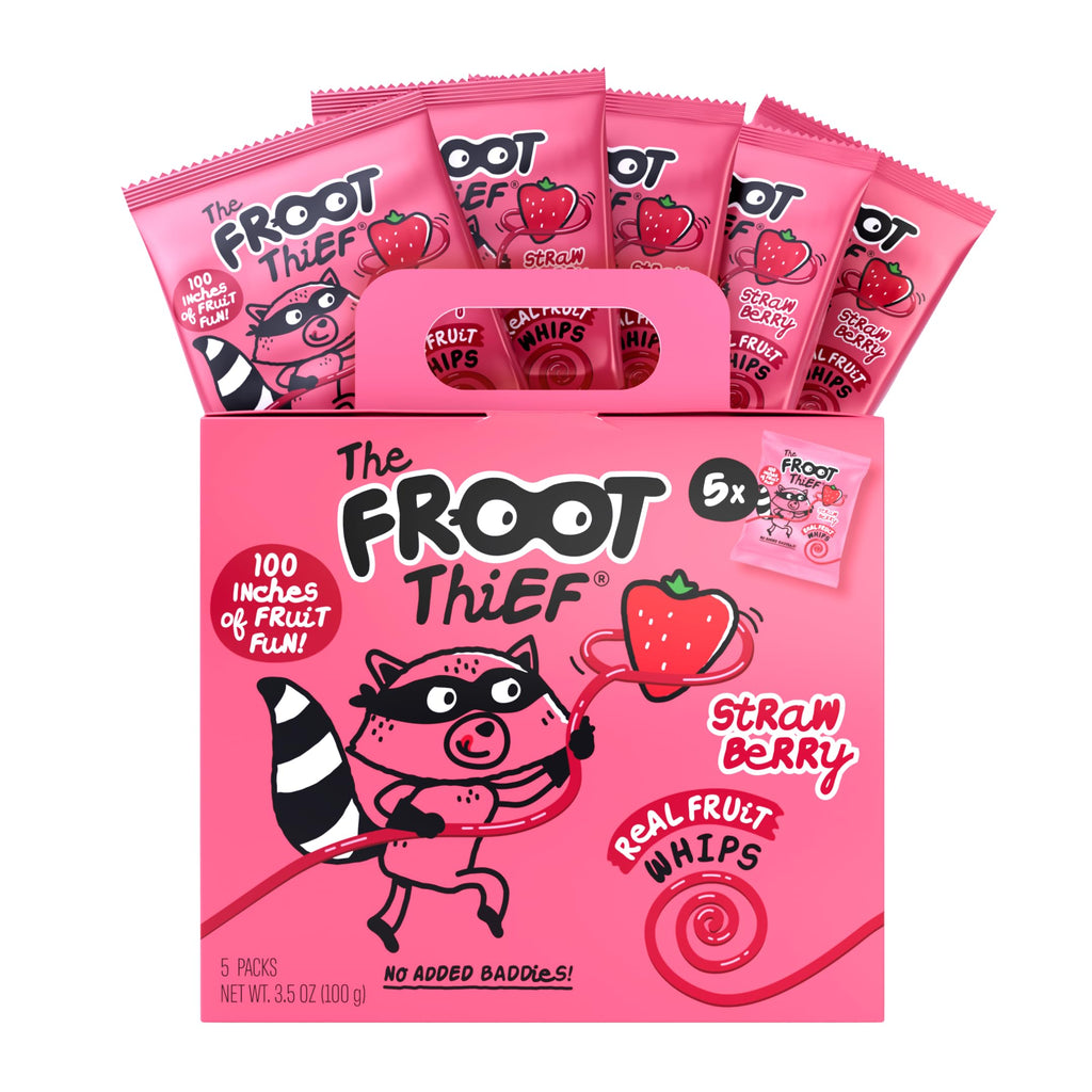 Froot Thief Strawberry Fruit Whip, Case of 8, 5 Count