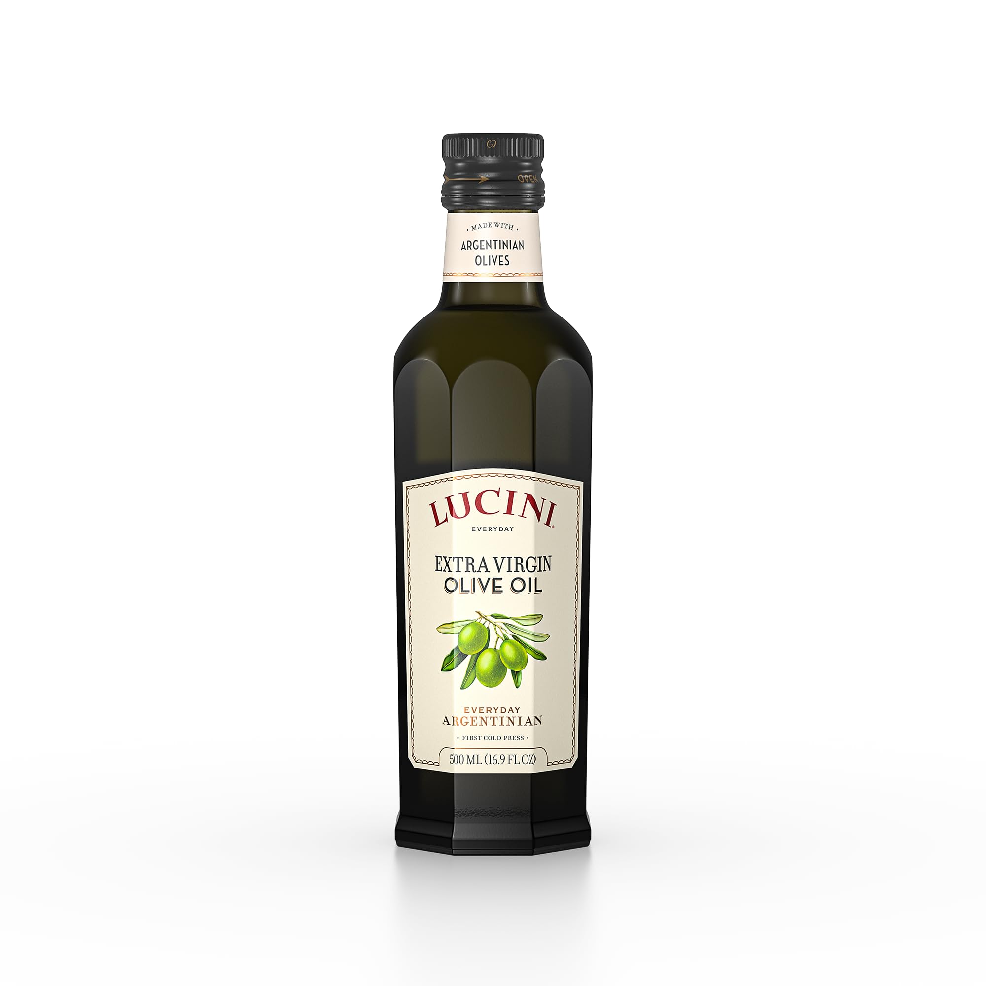 Lucini Italia Everyday Extra Virgin Olive Oil Case of 6, 16.9 Fluid Ounces